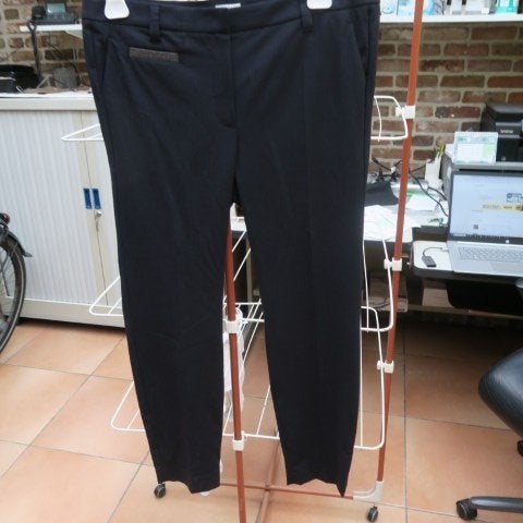Geklede plooibroek bies strass Brunello Cucinelli 44 (it 48), Maat 42/44 (L), Nieuw, Ophalen of Verzenden, Lang