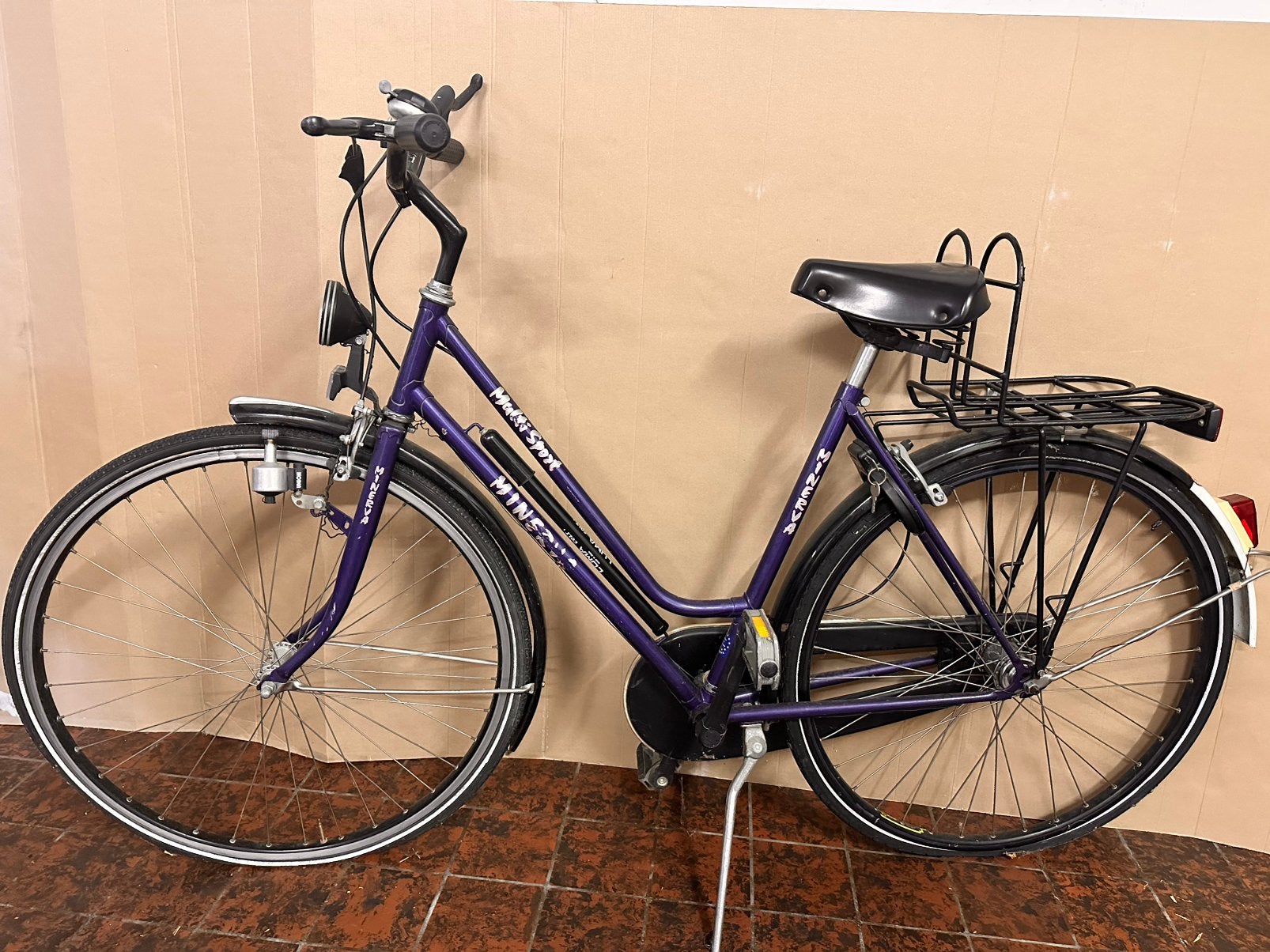Fiets Minerva, Gebruikt, 50 tot 53 cm, Schijfrem, Ophalen