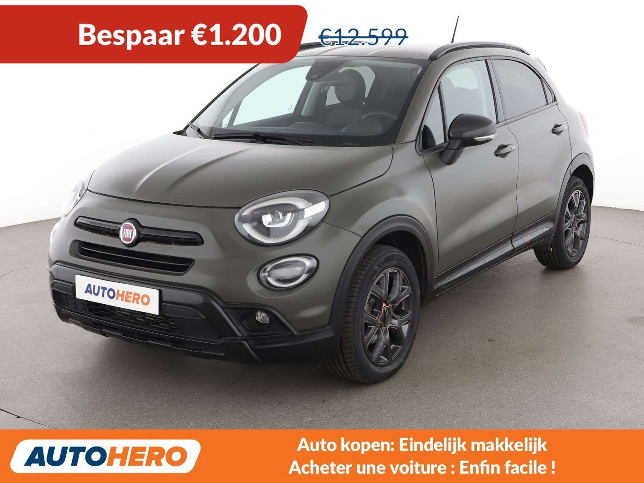 Fiat 500X 1.6 JTDM 120th (bj 2020), Auto's, Voorwielaandrijving, Stof, Gebruikt, 500X