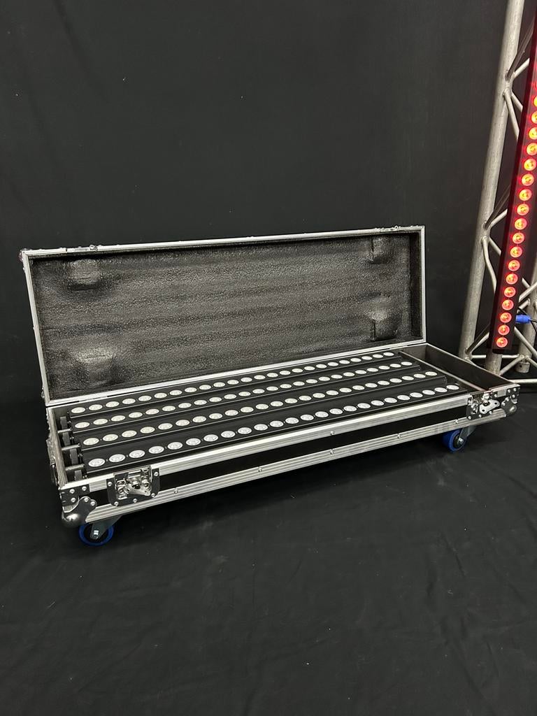 Flightcase voor 4x LB24 RGBW Ledbarren Nieuw, Muziek en Instrumenten, Behuizingen en Koffers, Nieuw, Flightcase, Ophalen of Verzenden