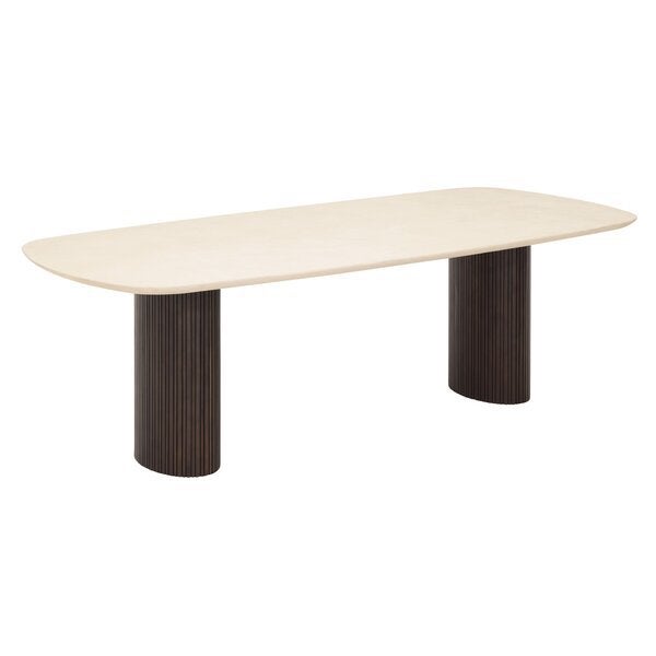 Ensemble salle à manger DTP Home Maroon–Table 240cm + Buffet, Ophalen, Zo goed als nieuw, Ovaal