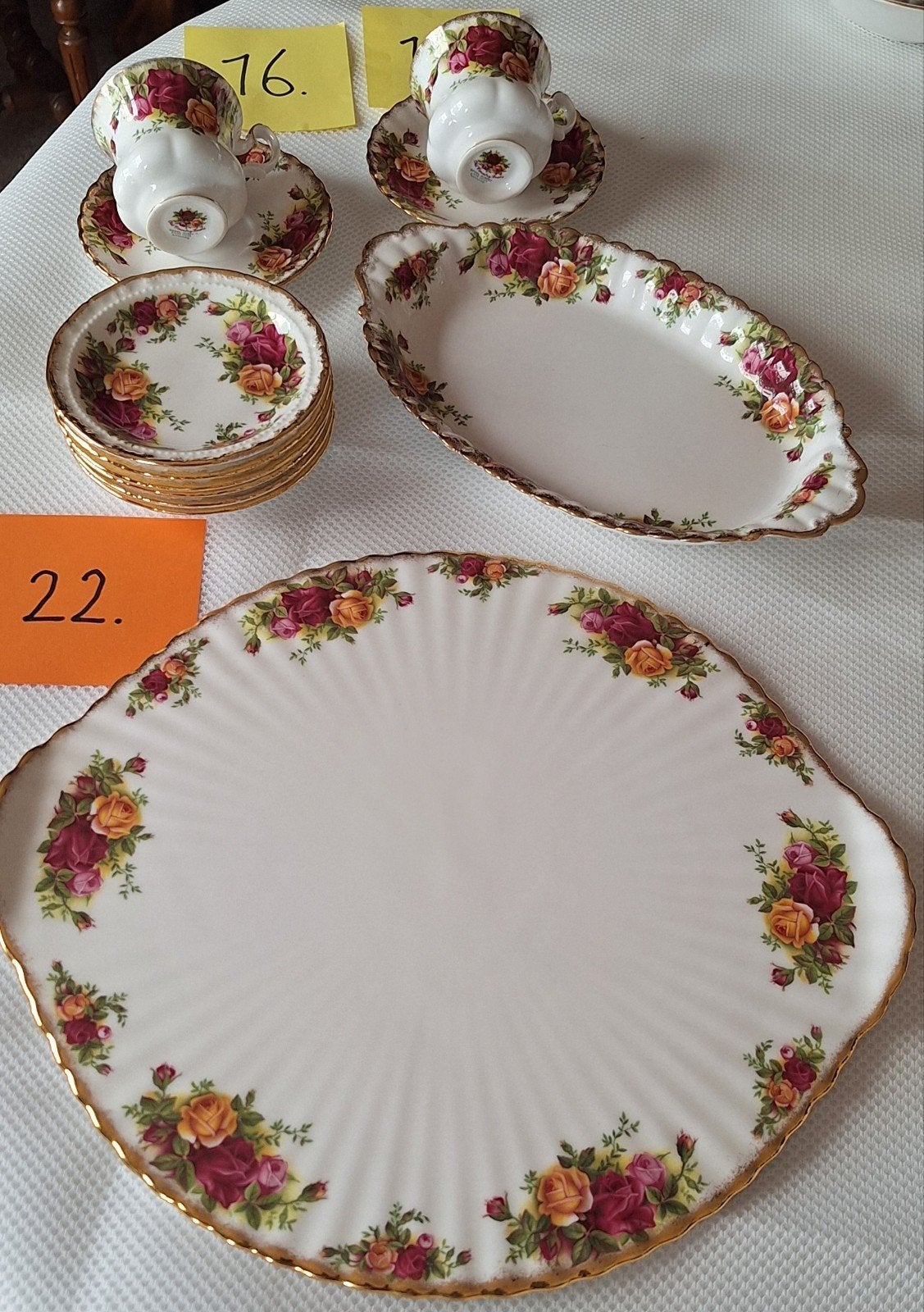 Royal Albert gebaksbord set, Antiek en Kunst, Ophalen of Verzenden