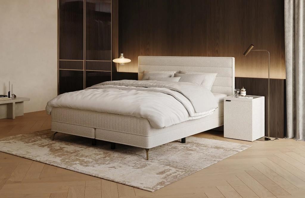 Boxspring Royal Horizon Swiss Sense 160 x 200 cm, Comme neuf, Enlèvement, 200 cm, Blanc