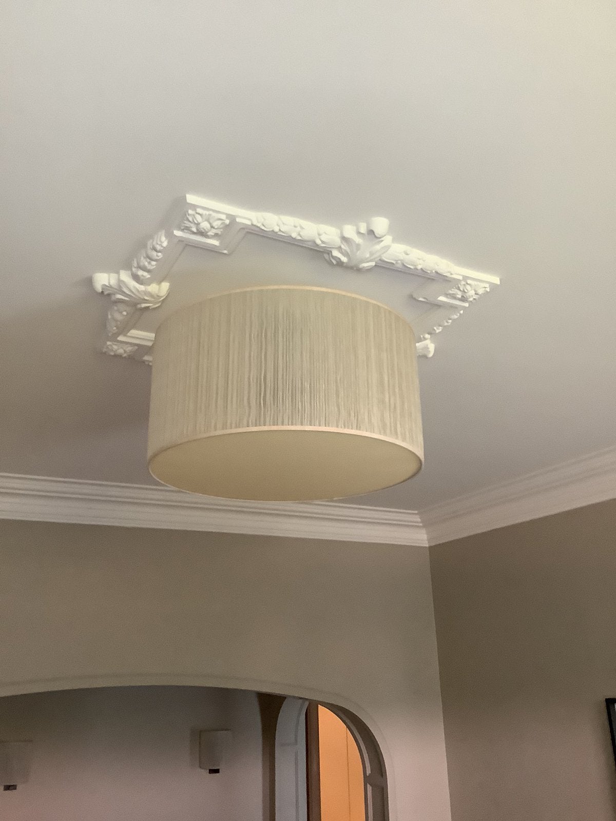 Plafondverlichting, Ophalen of Verzenden, Zo goed als nieuw, Beige
