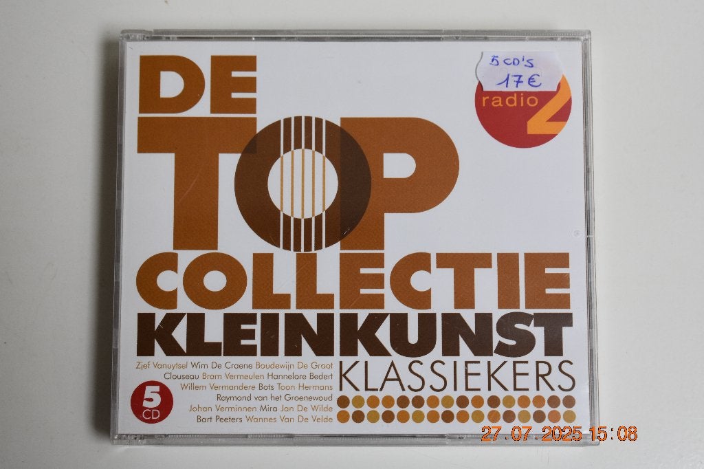 cd : De Top Collectie Kleinkunst Klassiekers (5 cd-box), Enlèvement ou Envoi, Utilisé