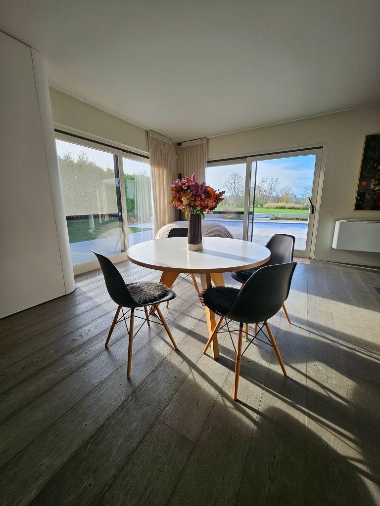 Jean Prouvé Guéridon Vitra tafelset, Ophalen, 100 tot 150 cm, 75 cm of meer, Rond