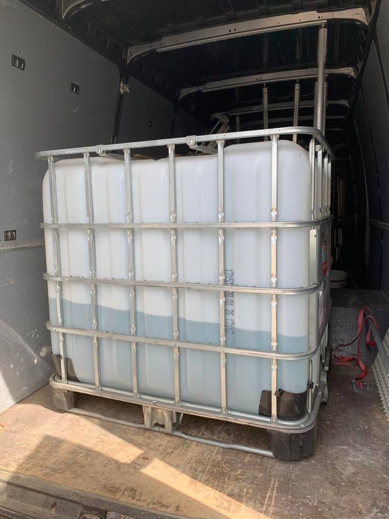Ibc ton 1000liter, Tuin en Terras, Ophalen, Zo goed als nieuw, Met kraantje