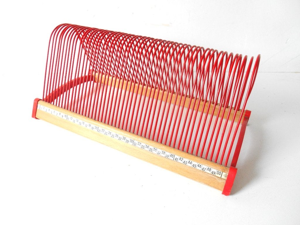 Vintage PLATTOFIX platenrekje voor 50 vinyl singles / LP's, Verzenden, Audio en Video