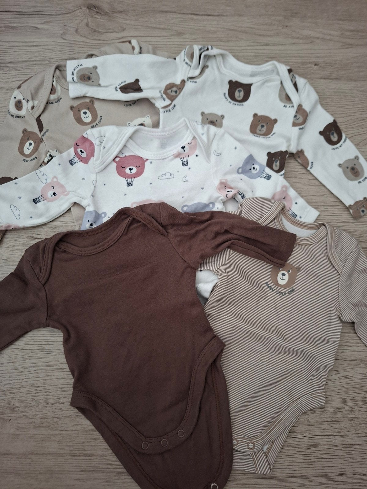 6x lange mouw romper maat 50/56, Kinderen en Baby's, Babykleding | Maat 50, Ophalen, Nacht- of Onderkleding, C&A, Jongetje of Meisje