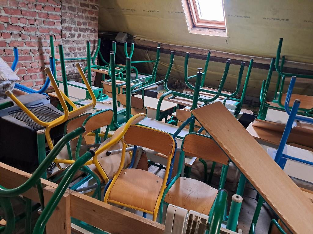 schooltafels, Huis en Inrichting, Ophalen, Gebruikt