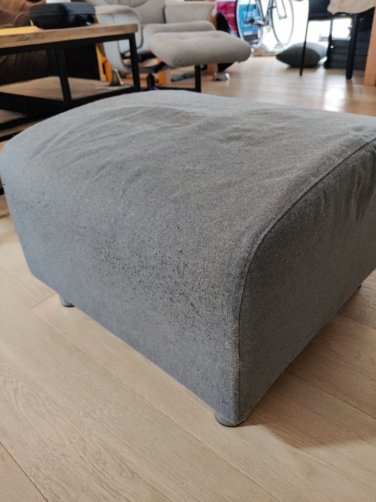 Poef  Zetel Voetbank, Ophalen, Kunststof, Gebruikt, 50 tot 75 cm
