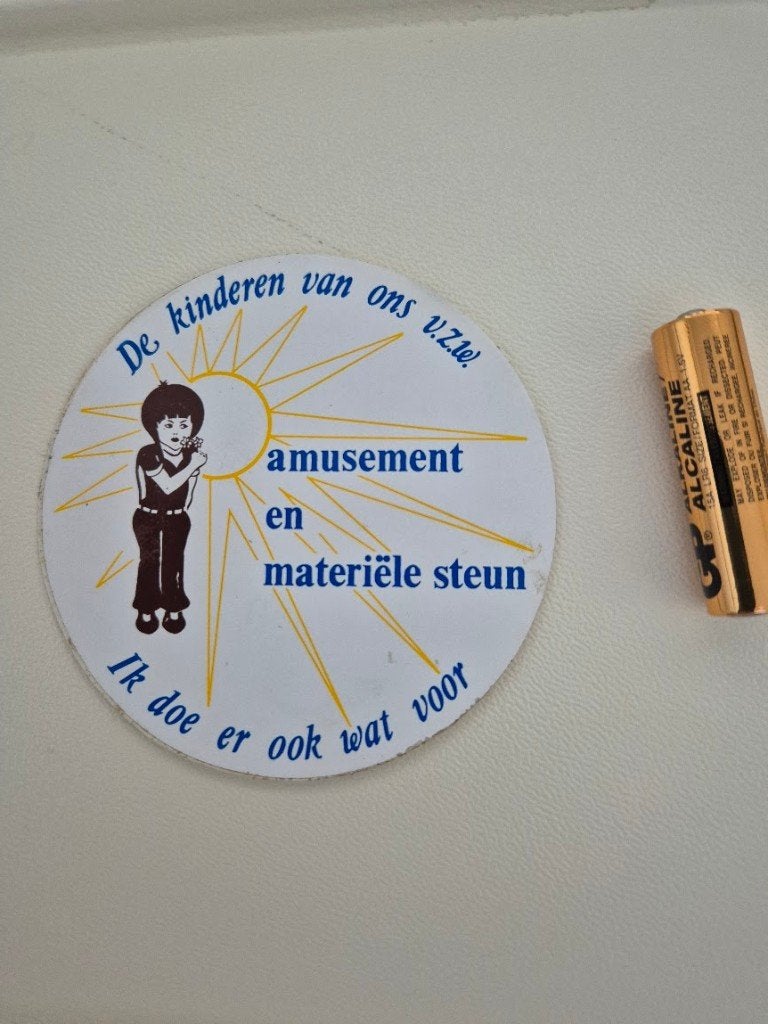 Sticker Aalst V.Z.W. De kinderen van ons, Ophalen of Verzenden