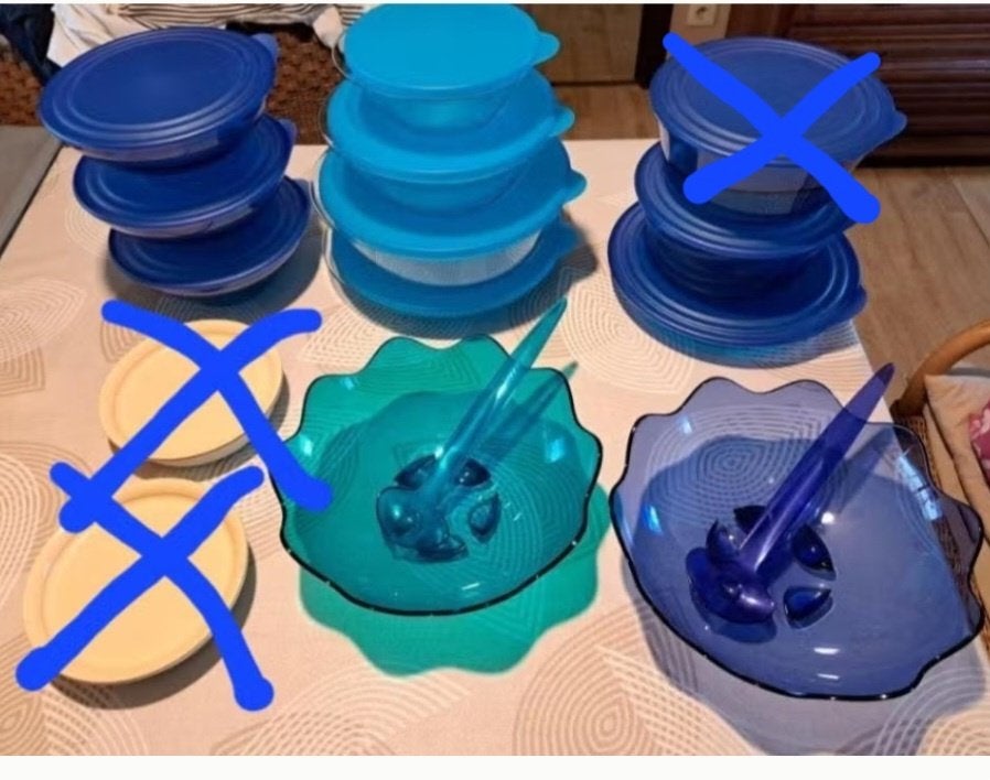 Kommen/Schalen Tupperware, Enlèvement, Neuf, Bleu, Autres types