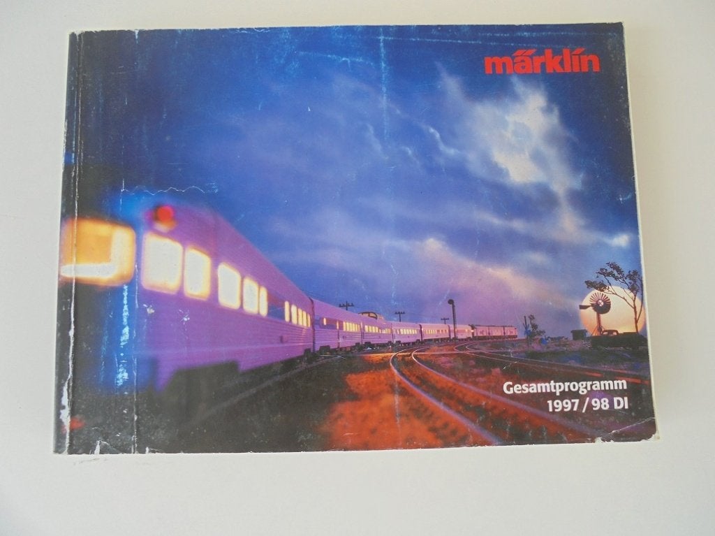 2 Dikke vintage Märklin programmaboeken in het Duits, Ophalen of Verzenden, Zo goed als nieuw, Boek, Tijdschrift of Catalogus