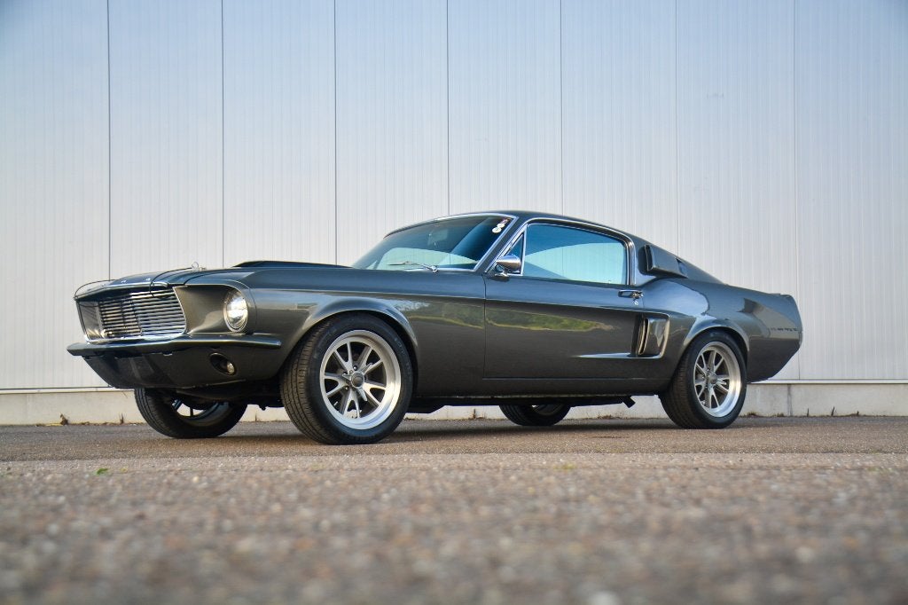 '67 Ford Mustang Fastback 4.7L Handgeschakeld, Auto's, Ford, 4 zetels, Achterwielaandrijving, Zwart, Leder