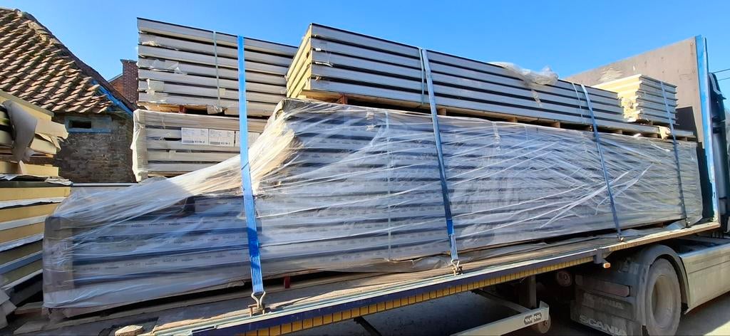 Sandwichpanelen,  isolatieplaten kleur zwart  10cm dik, Ophalen, Nieuw, 100 mm of meer