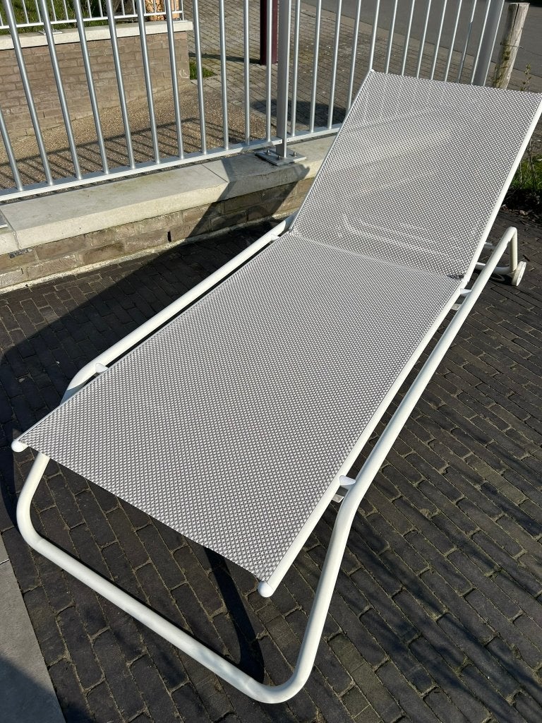 Ligbed Snooze Emu, Jardin & Terrasse, Chaises longues, Comme neuf, Aluminium, Réglable, Mobile, Enlèvement