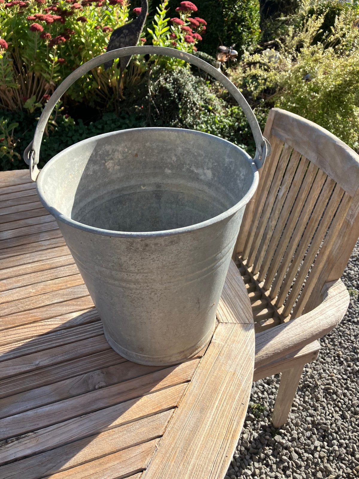 Sceau en zinc pour plantes, Ophalen, Gebruikt