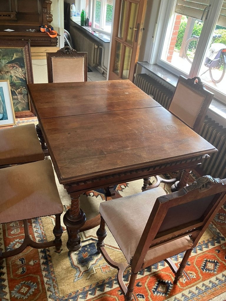 Tafel met 6 stoelen, Ophalen, Gebruikt