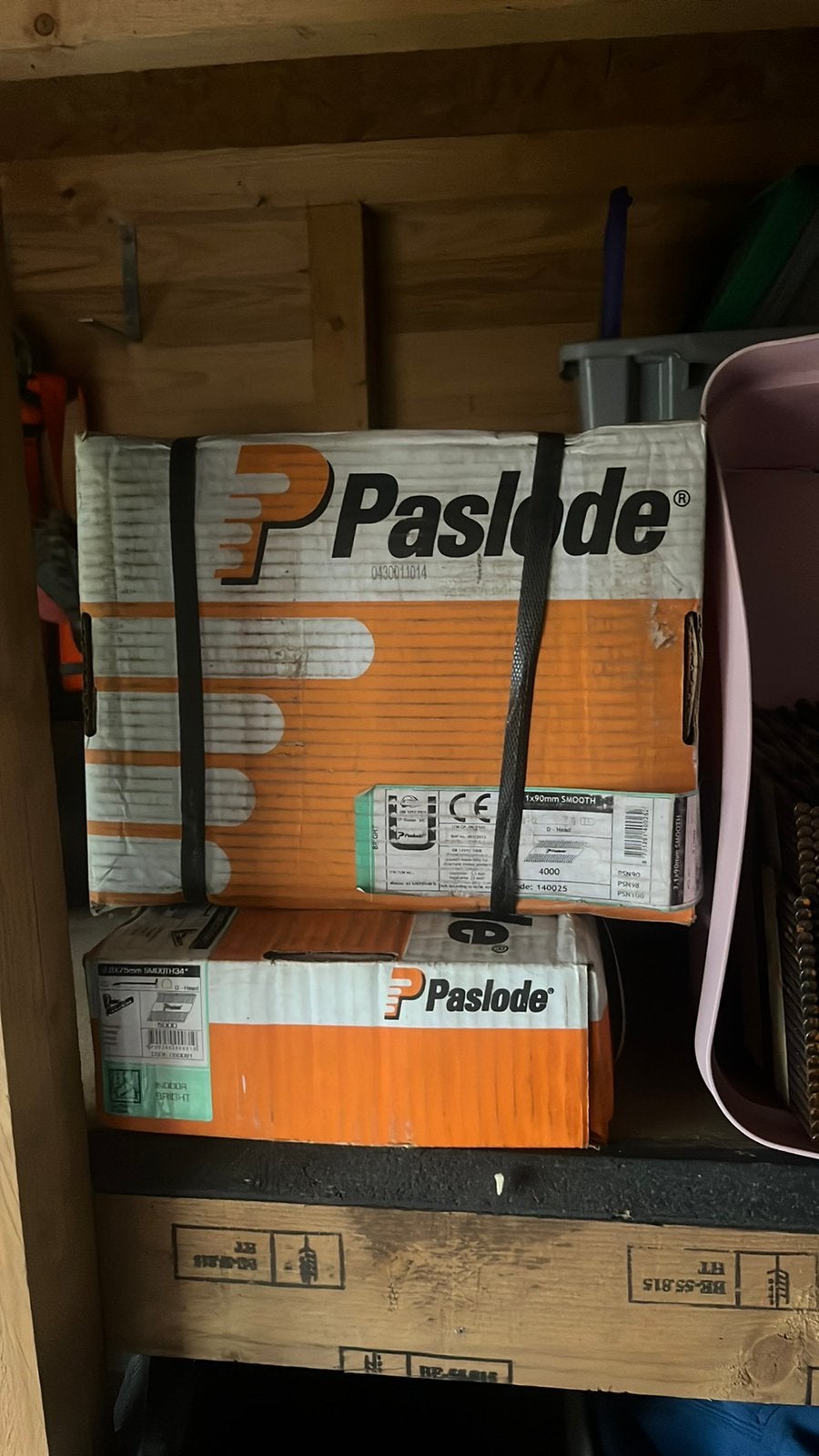 Paslode nagels grote dozen 12500st in totaal 75 90 125 mm, Ophalen, Nieuw