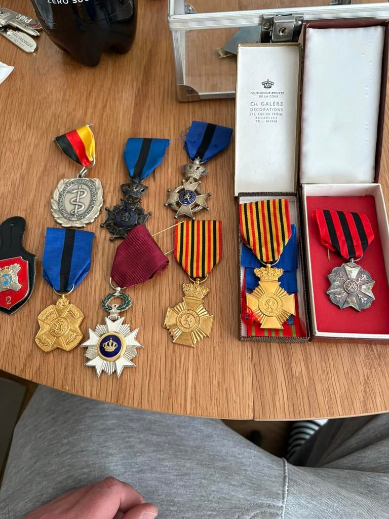 Lot medalies, Postzegels en Munten, Penningen en Medailles, Ophalen