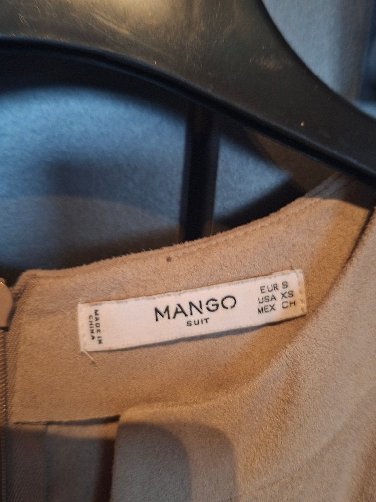 Mango daim kleed, Kleding | Dames, Ophalen, Nieuw, Maat 36 (S), Beige