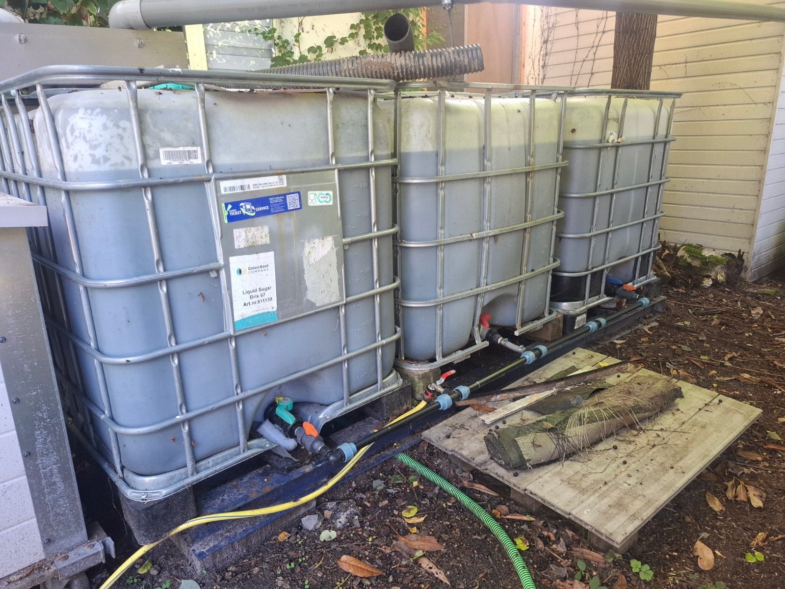 regenwater ton IBC 1000L tank, Tuin en Terras, Ophalen