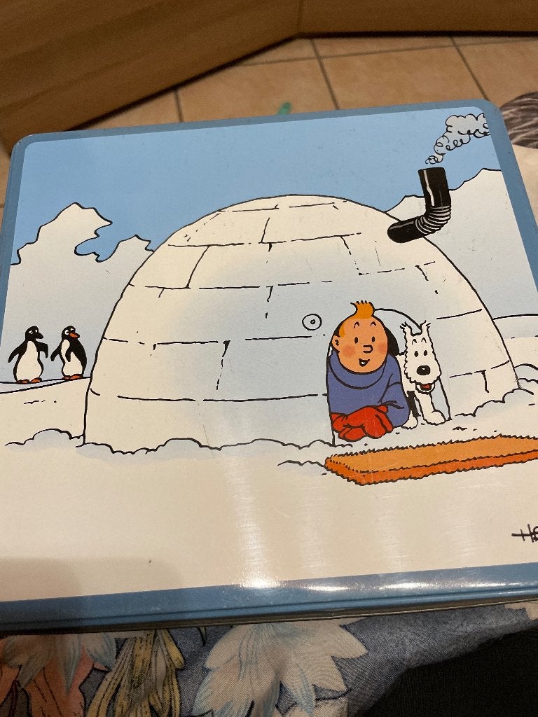 Boîte Tintin, Enlèvement ou Envoi, Utilisé, Biscuits, Autres marques