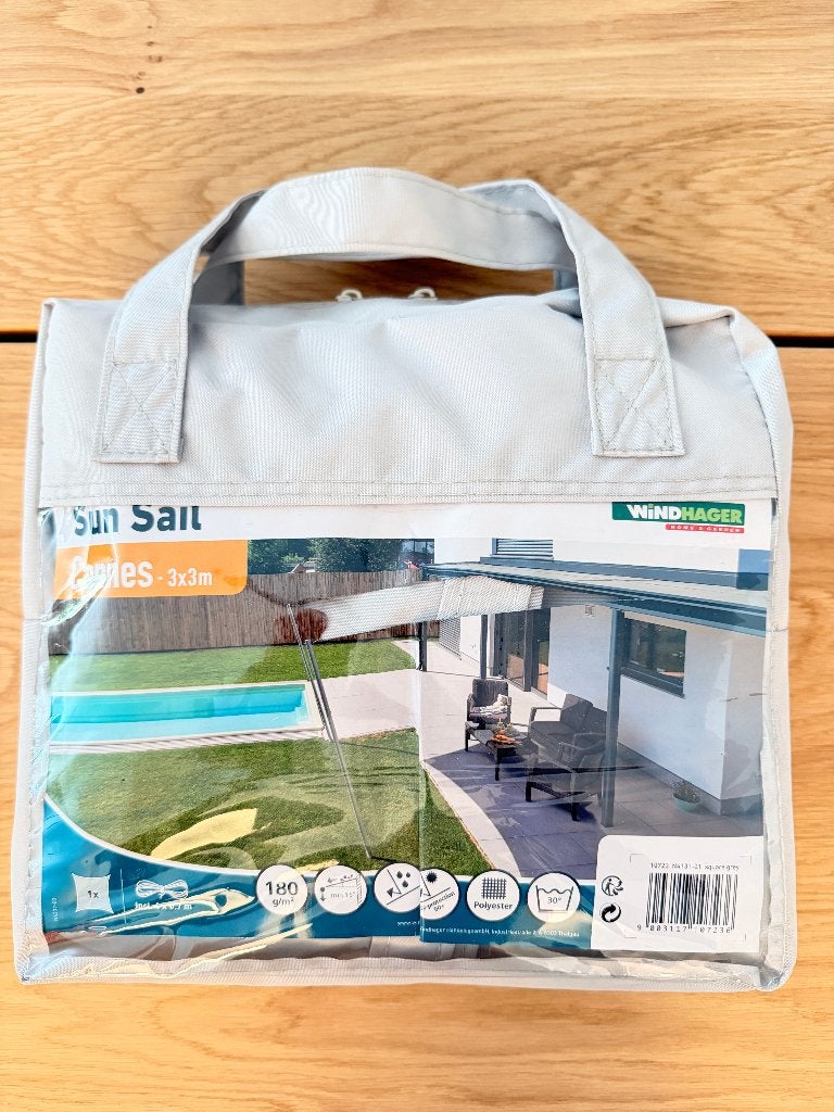 Sun Sail zonnedoek terras type Cannes 3x3m         2 stuks, Ophalen, Nieuw