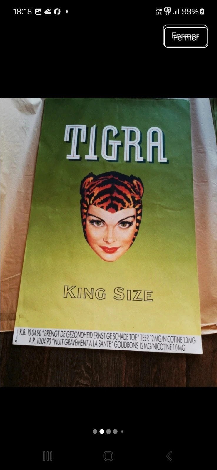 Tigra poster, Enlèvement ou Envoi