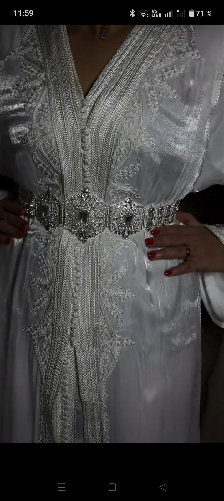 Caftan blanc neuf., Vêtements | Femmes, Enlèvement ou Envoi, Neuf, Blanc, Robe de mariée