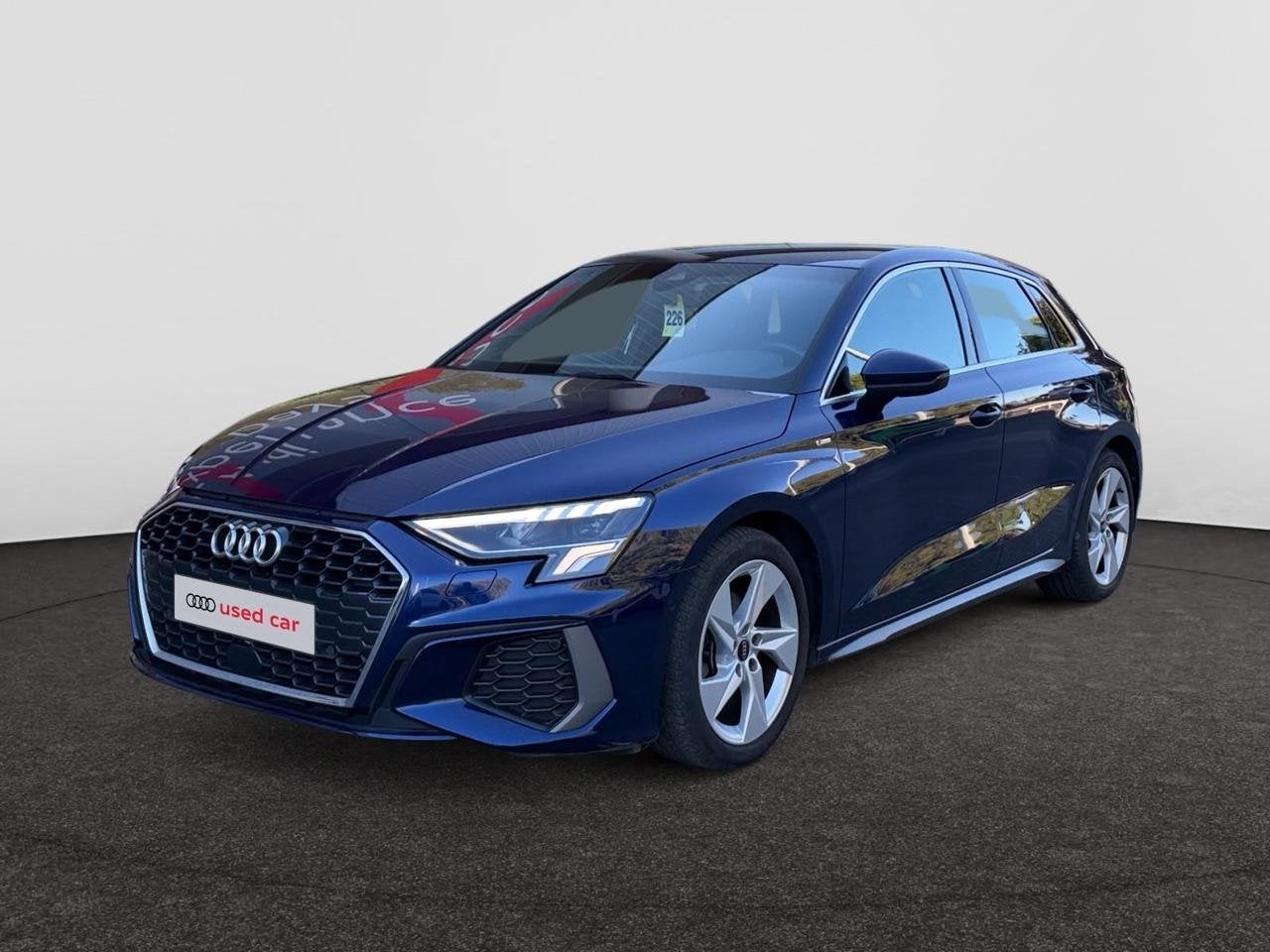 Audi A3 Sportback 35 TFSI Business Edition S line S tronic, Automaat, Blauw, Bedrijf, Stadsauto
