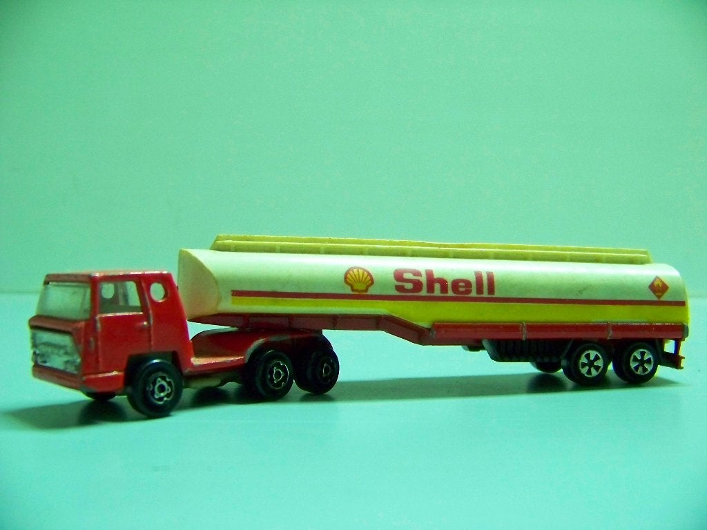 Majorette truck Saviem - Shell  1970s, Verzamelen, Ophalen of Verzenden, Gebruikt