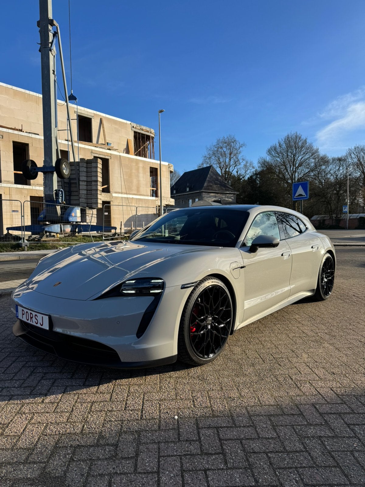 Porsche Taycan Turismo 4S Crayon, Auto's, Porsche, Automaat, Overige kleuren, Leder, Elektrisch