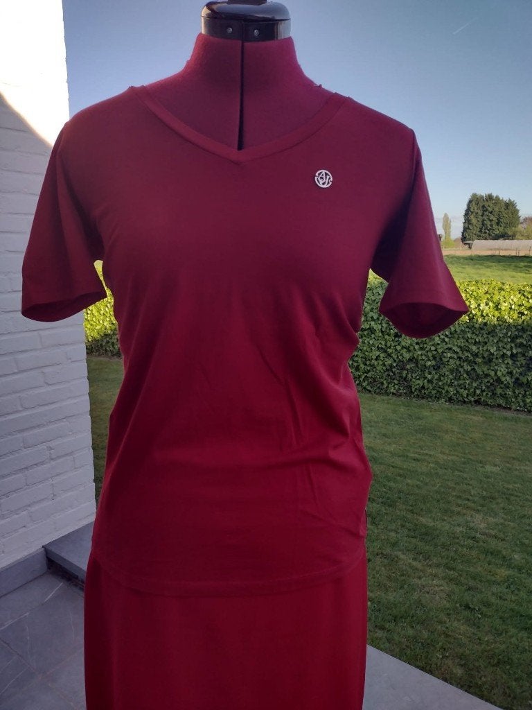 T-shirt Armani Jeans rouge EU 42/IT 48 — Nouveau, Manches courtes, Envoi, Neuf, Rouge