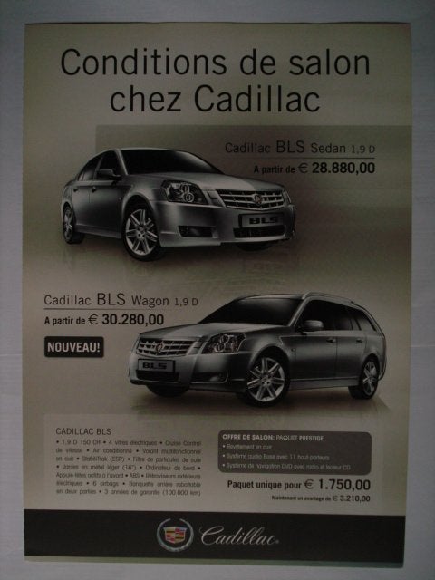 Cadillac/Corvette gamme 2008 Brochure Catalogue Prospekt, Envoi, Comme neuf, Chevrolet