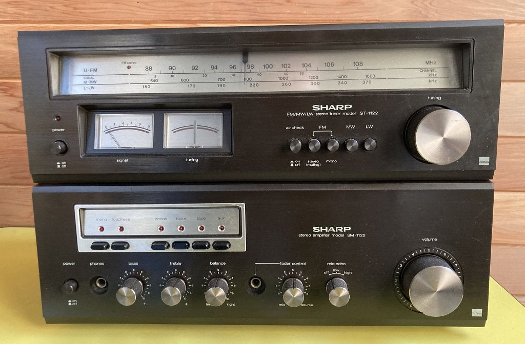 Sharp stereo set uit eind jaren '70, Audio, Tv en Foto, Stereoketens, Ophalen, Gebruikt, Tuner of Radio, Sharp