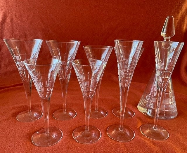 Mondgeblazen kristallen glasservies, Ophalen, Overige merken, Nieuw, Glas
