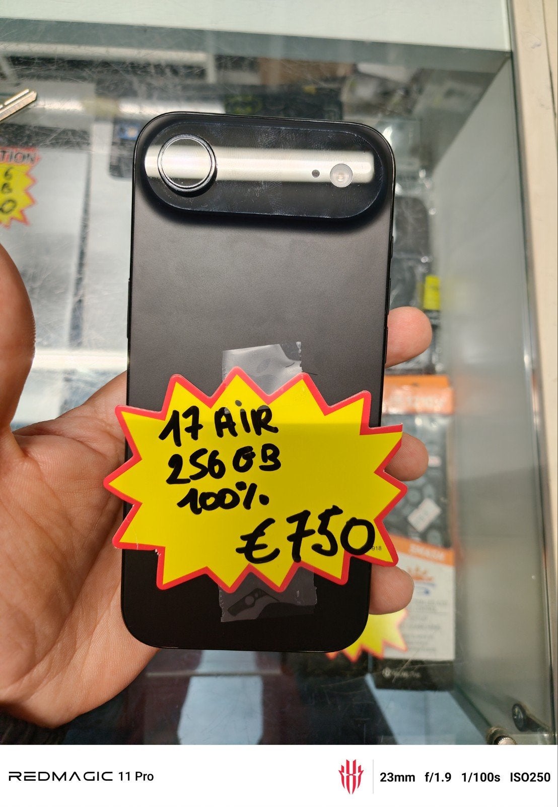 Batterie pour iPhone 17 Air 256 Go, garantie de 2 ans à 100%, Enlèvement ou Envoi, Neuf, Gris