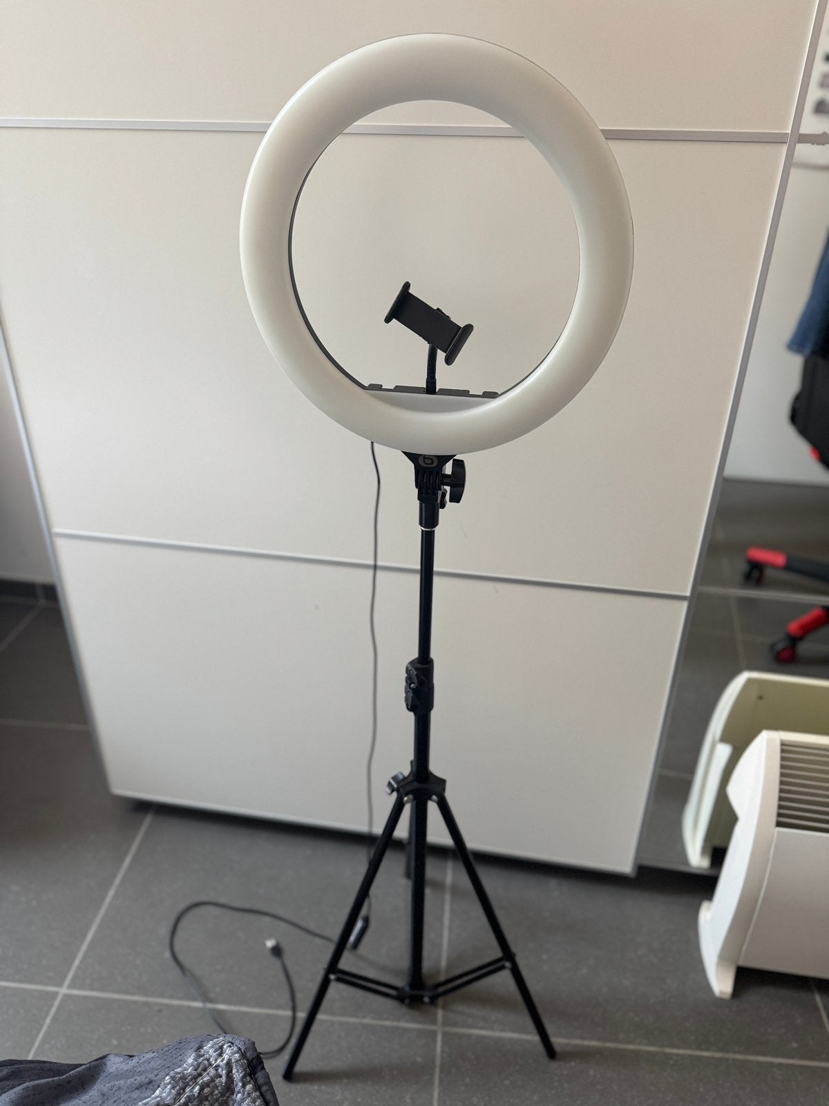 Ring Light met Statief en Telefoonhouder, Audio, Tv en Foto, Fotografie | Fotostudio en Toebehoren, Zo goed als nieuw, Statief