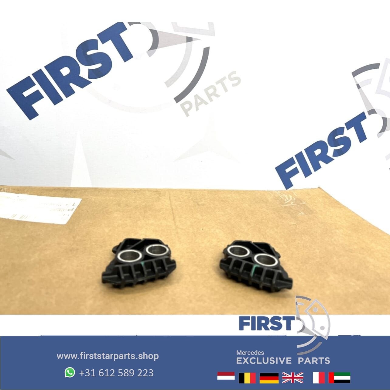 W205 C205 C63 AMG FRONT HOUDER SET LINKS+RECHTS Mercedes C K, Gebruikt, -, Ophalen of Verzenden, -