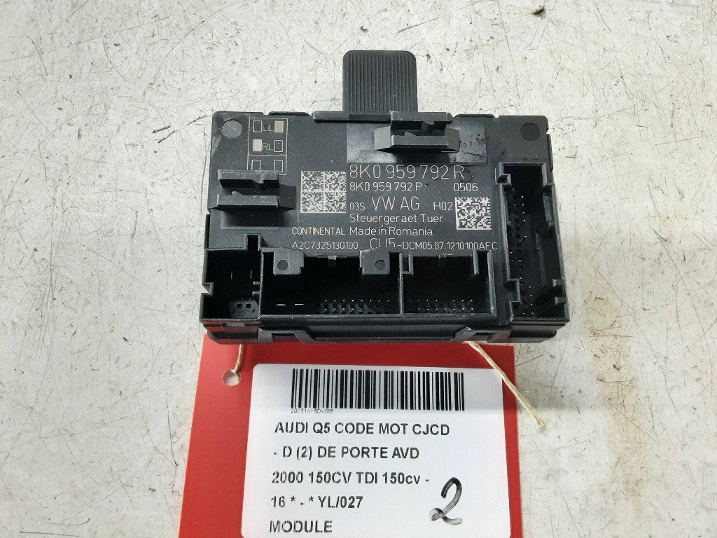 UNITE ELECTRONIQUE Audi Q5 (8RB) (8K0959792R), Mevr. I. Hauben, Audi, Utilisé, Rue de l'Espoir 34 34
4030  GRIVEGNÉE, BE
