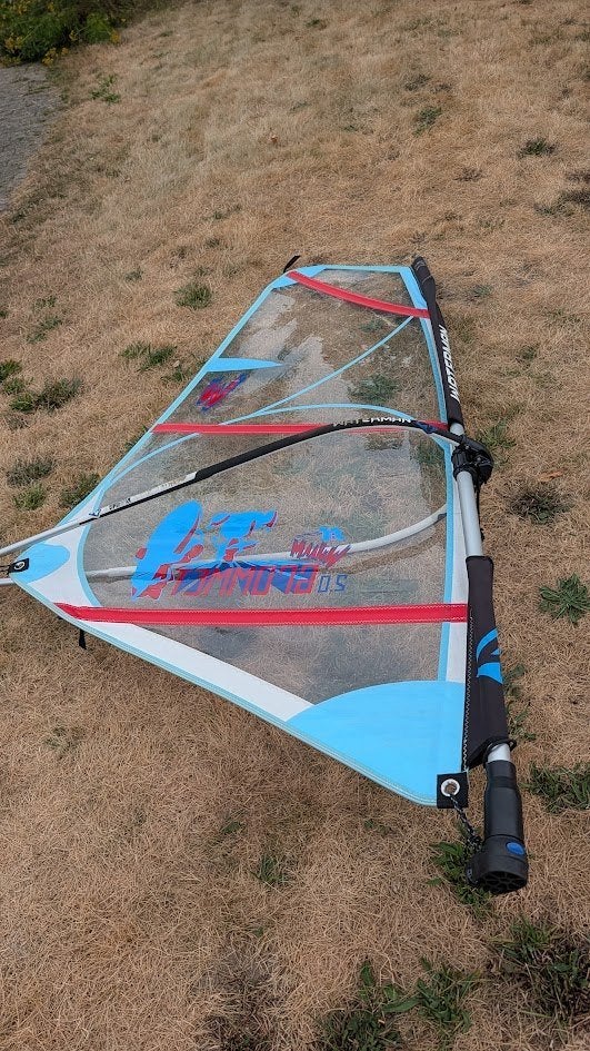 Voile + mast + Wish kids, Watersport en Boten, Ophalen, Minder dan 3.5 m², Zo goed als nieuw, Met draagtas