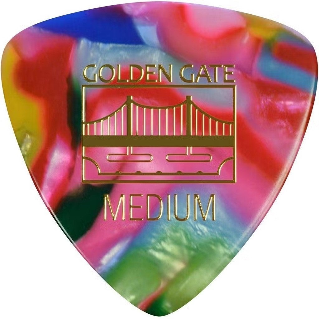 Golden Gate Triangle Clown Barf plectrum Medium 1.0 mm -pack, Musique & Instruments, Enlèvement ou Envoi, Neuf, Guitare acoustique