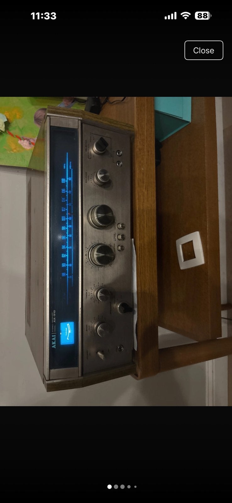 Vintage ampli/tuner Akai AA910, Enlèvement ou Envoi, Utilisé, Akai
