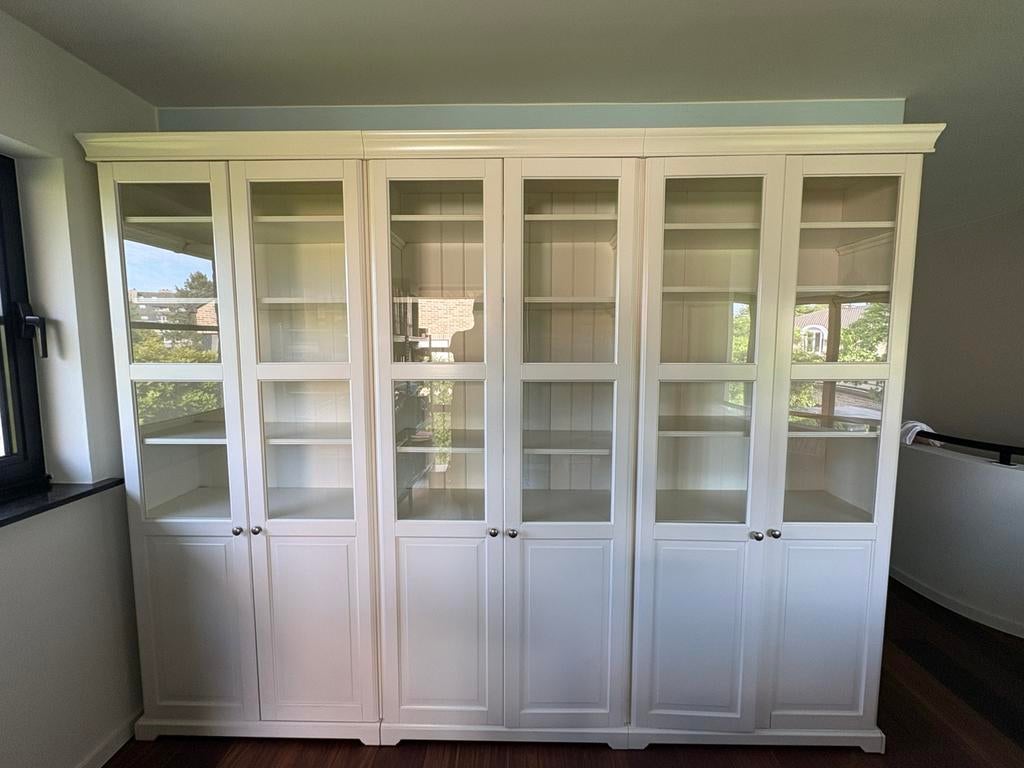 Armoire 3 doubles ikea Billy avec portes Oxberg, Enlèvement, Comme neuf