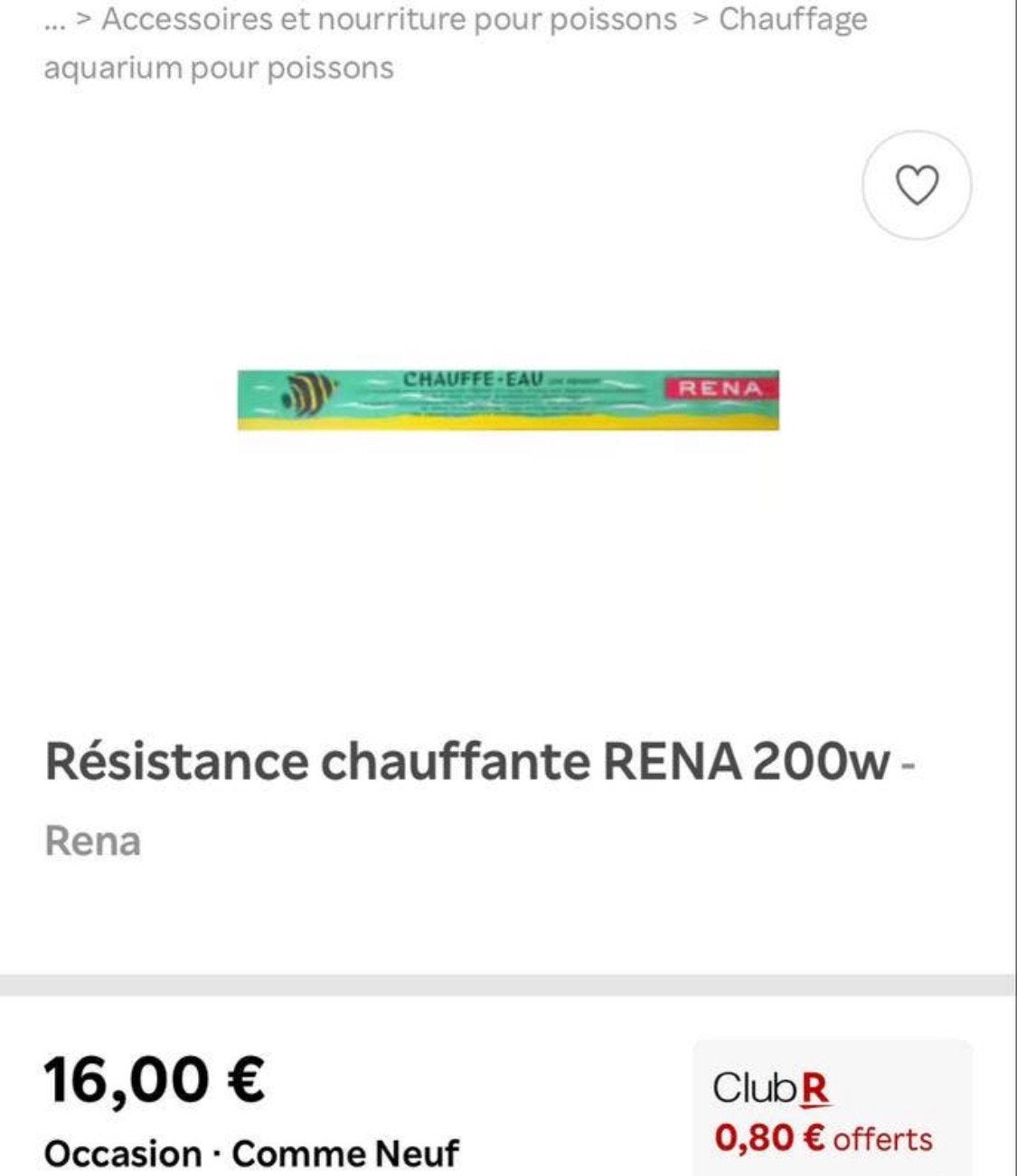 NIEUW aquariumwaterverwarmer, prijs €5, Ophalen of Verzenden, Verwarming, Nieuw, Verlichting of Verwarming