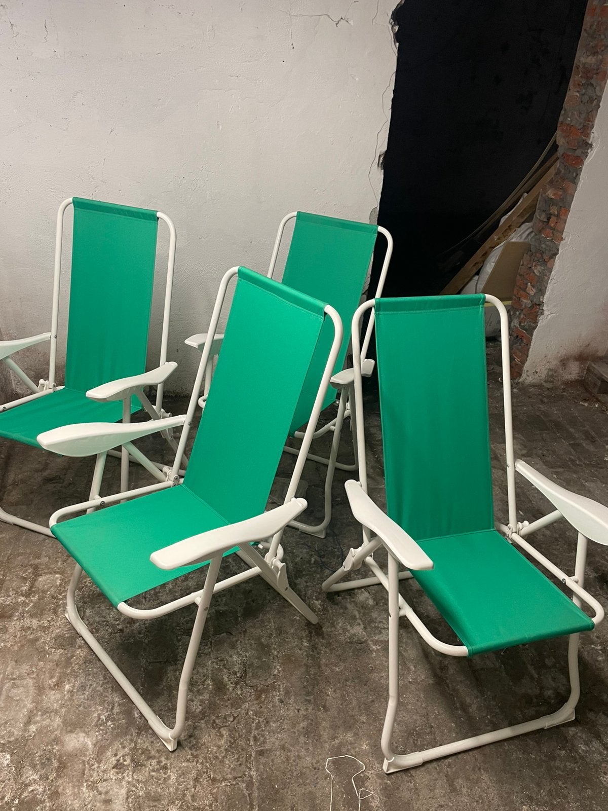 4 chaises de jardin pliables, Enlèvement, Comme neuf