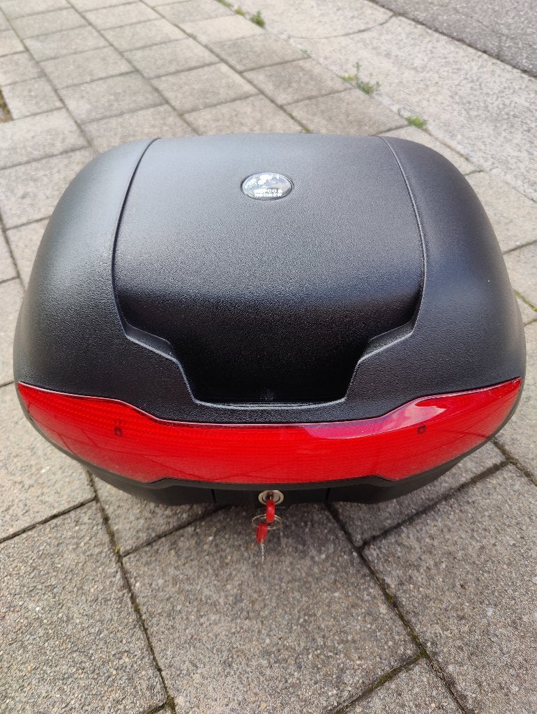 Hepco becker topkoffer met alurack, Ophalen