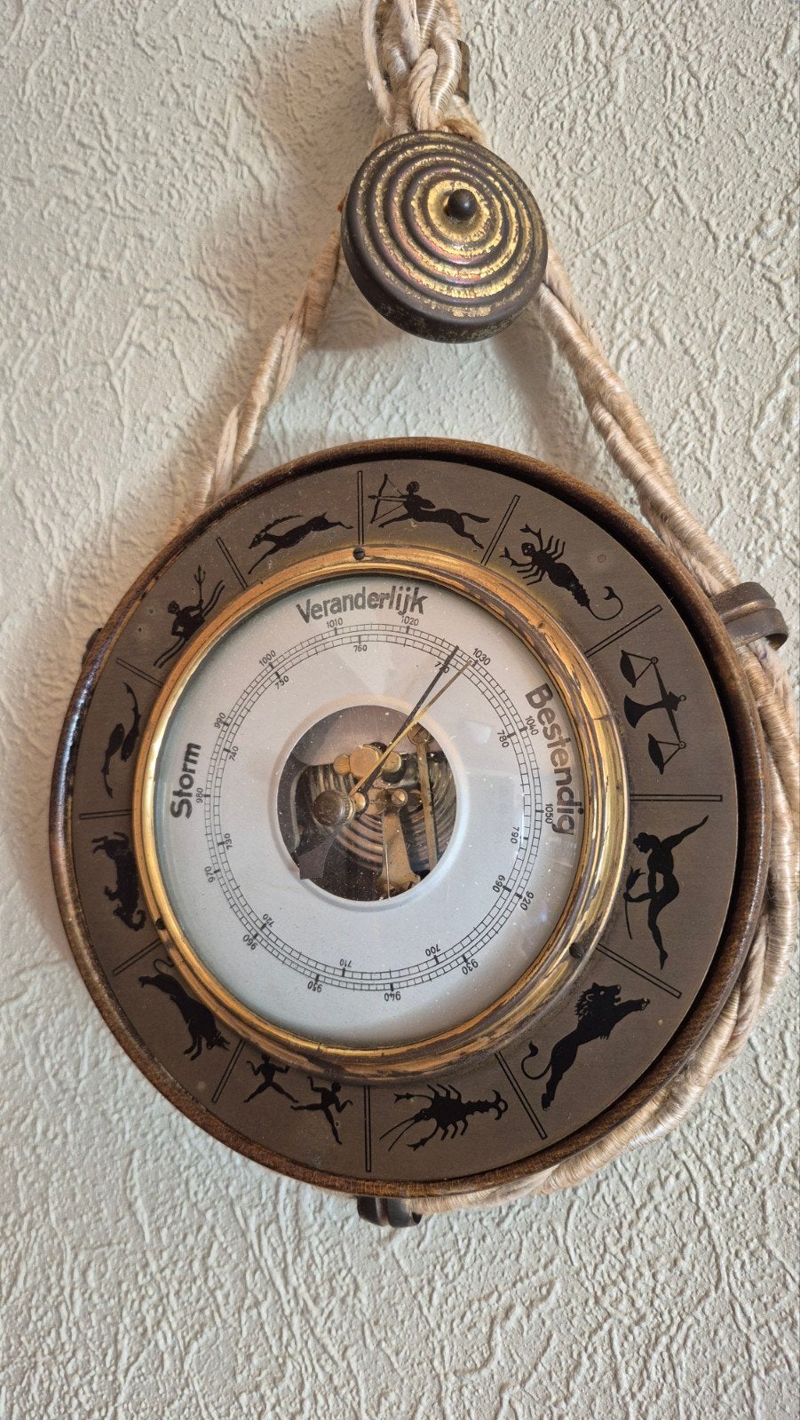 vintage barometer, Audio, Tv en Foto, Ophalen, Barometer